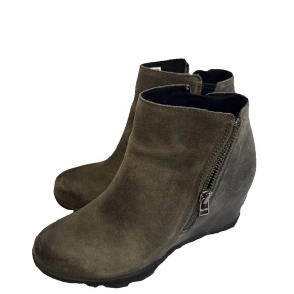 Sorel Boot Women 8 Joan Of Arctic Hidden Wedge Bootie NL3364-052 Gray - Picture 2 of 4